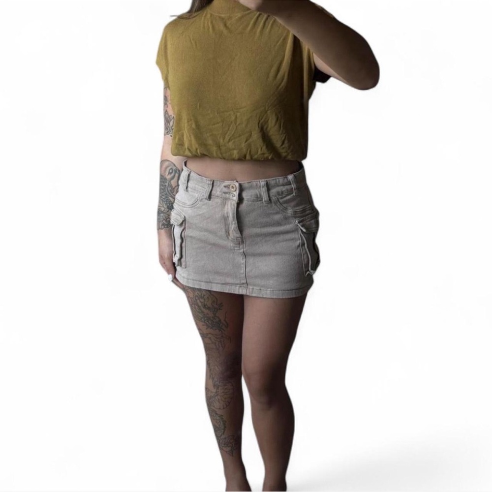 Small Mustard Crop Top